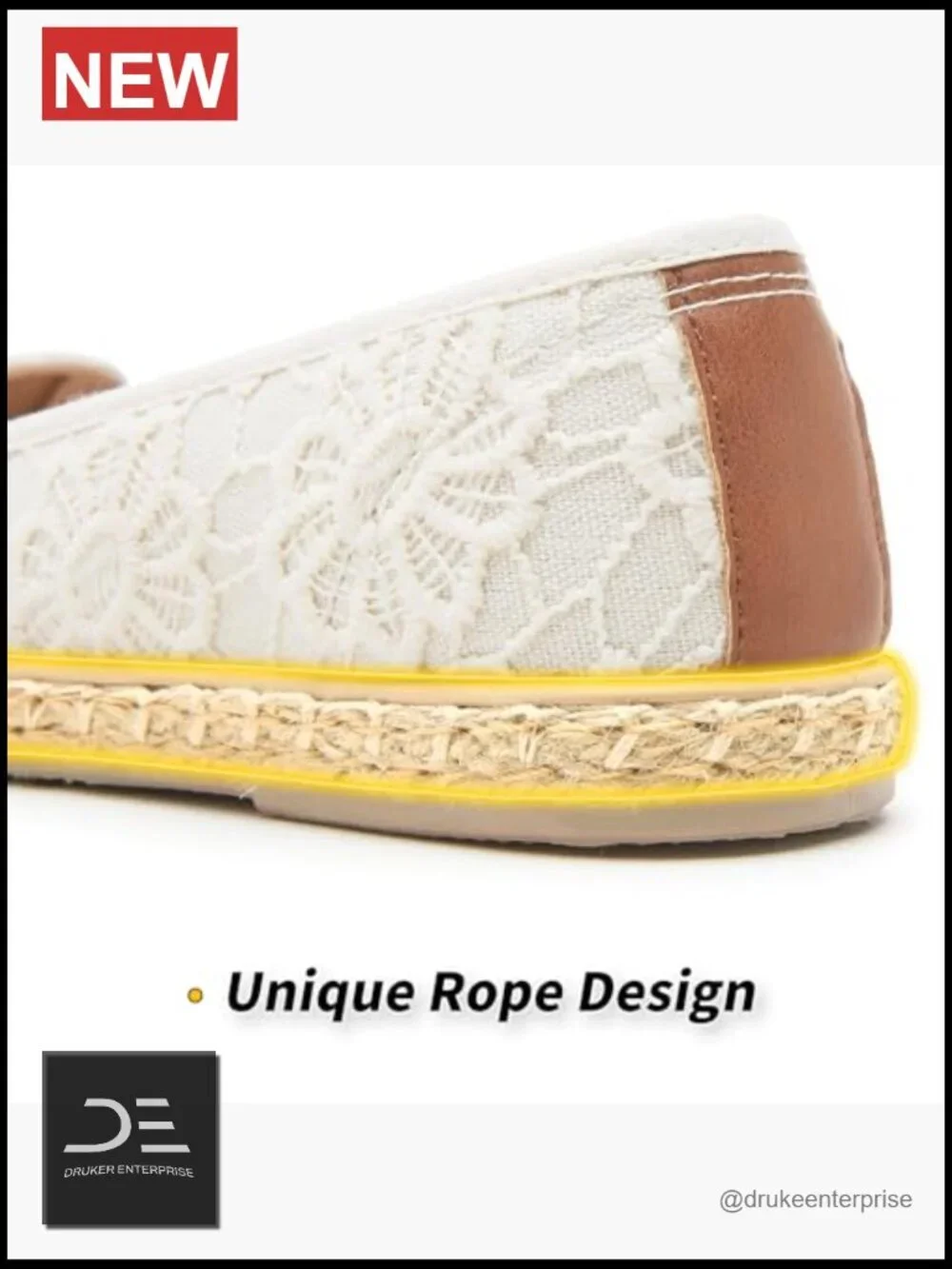 Women's Ballet Flats with Flower Embroidery, Breathable Lace Dress Flats